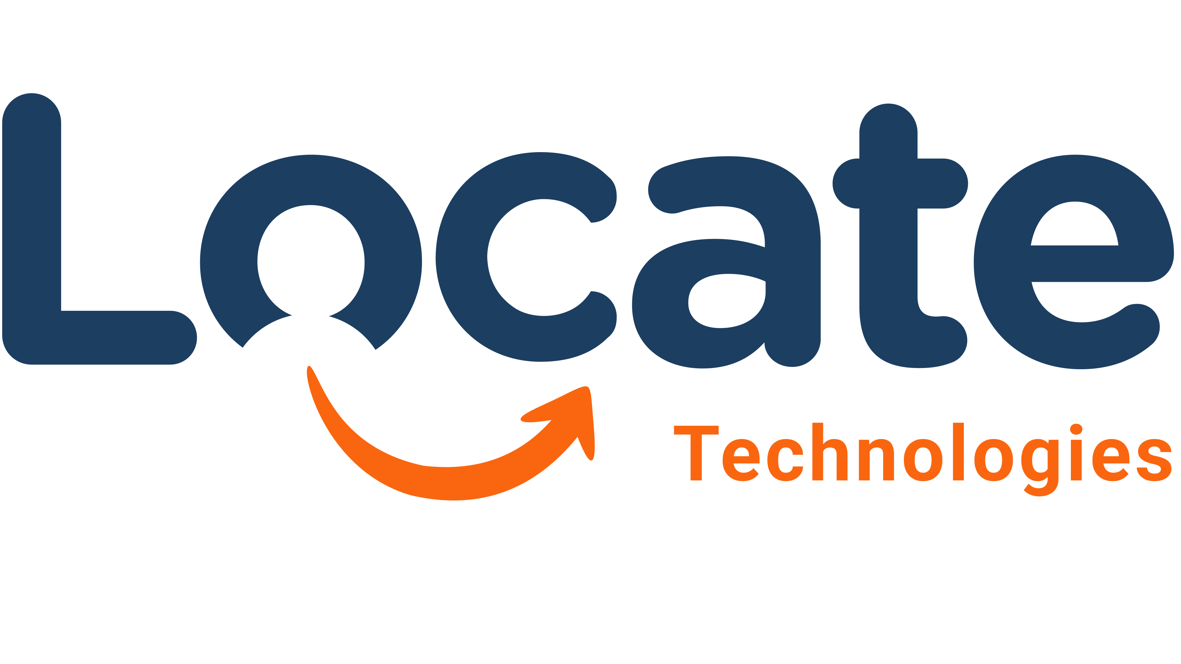 Locate Tech Logo Orange classic 4k